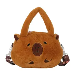 GENERICO - Bolso Capibara de Peluche Kawaii ¡Dulzura y Estilo