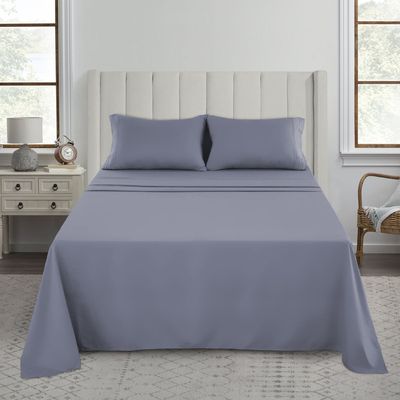 Imagen 2 del producto Sabanas Gris Super King 1800 hilos