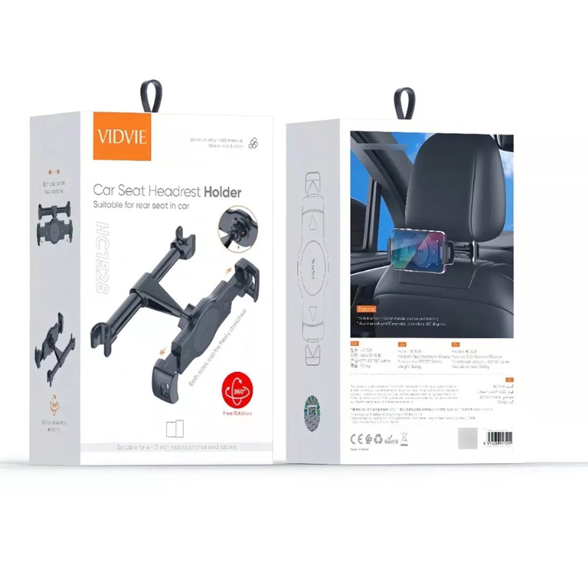 GENERICO - Soporte Teléfono Y Tablet Cabecera De Asiento Auto Hc1528