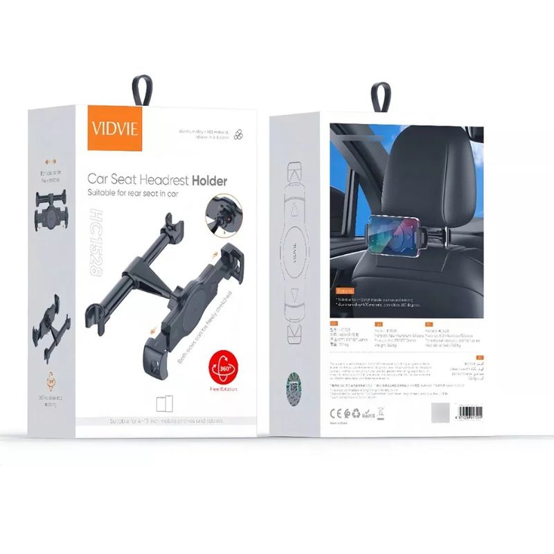 GENERICO - Soporte Teléfono Y Tablet Cabecera De Asiento Auto Hc1528