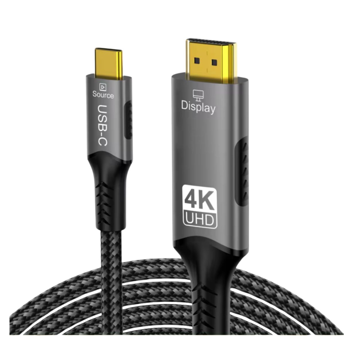 GENERICO - Cable Adaptador Tipo C A Hdmi Ultra Hd 4k De 2 Metros