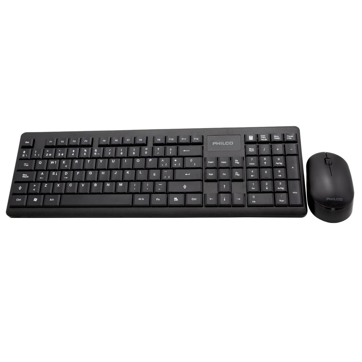 PHILCO - COMBO INALÁMBRICO MOUSE + TECLADO 6314N NEGRO