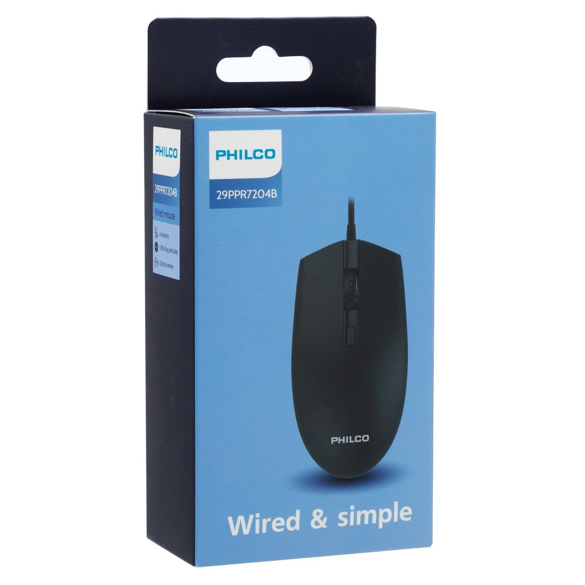 PHILCO - MOUSE ALÁMBRICO SPK7204 NEGRO PHILCO PRO Open box