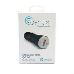 GYRUX - Cargador Rápido de celular para Auto - QC 3.0 -