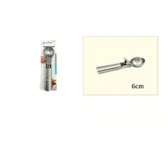 GENERICO - Cuchara De Helado De 6Cm Acero Inoxidable