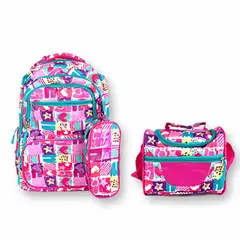 UTILISIMO - Pack Mochila Lonchera Y Estuche 45CM Juvenil Y Escolar Stars