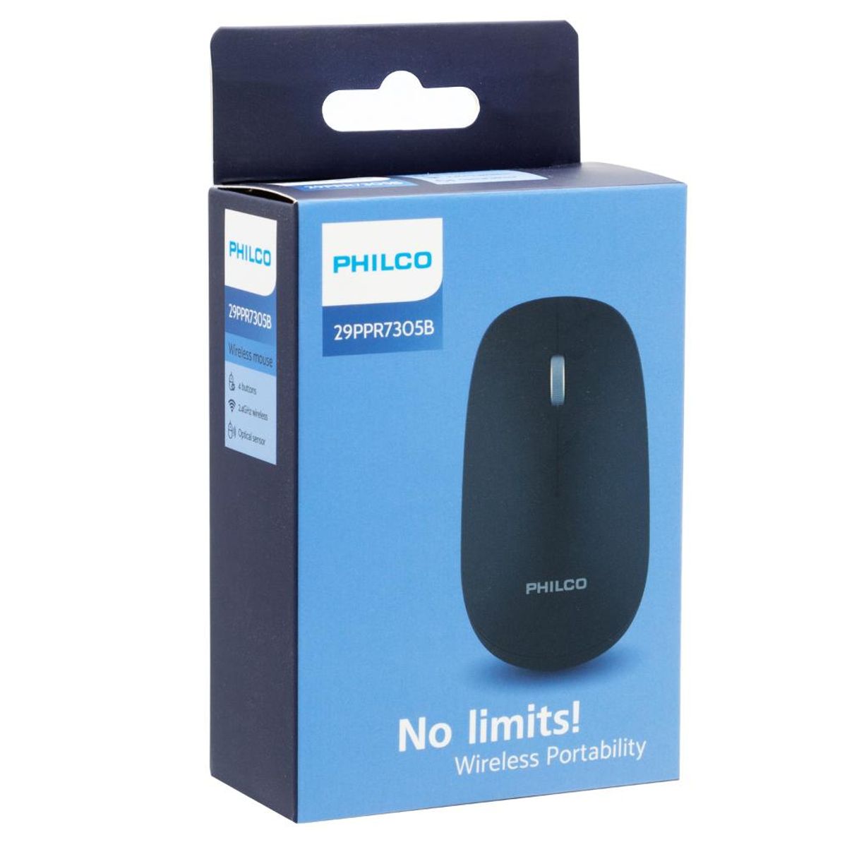 PHILCO - Ppr7305b Mouse Inalambrico Negro Philco Pro