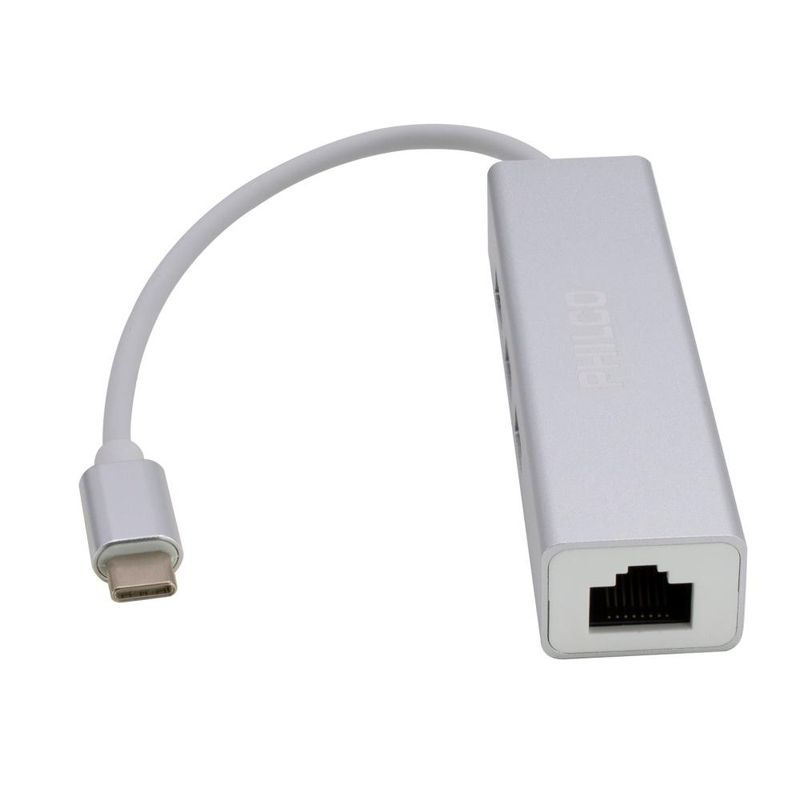 PHILCO - HUB 3 PUERTOS TIPO C A USB 3.0 - Negro
