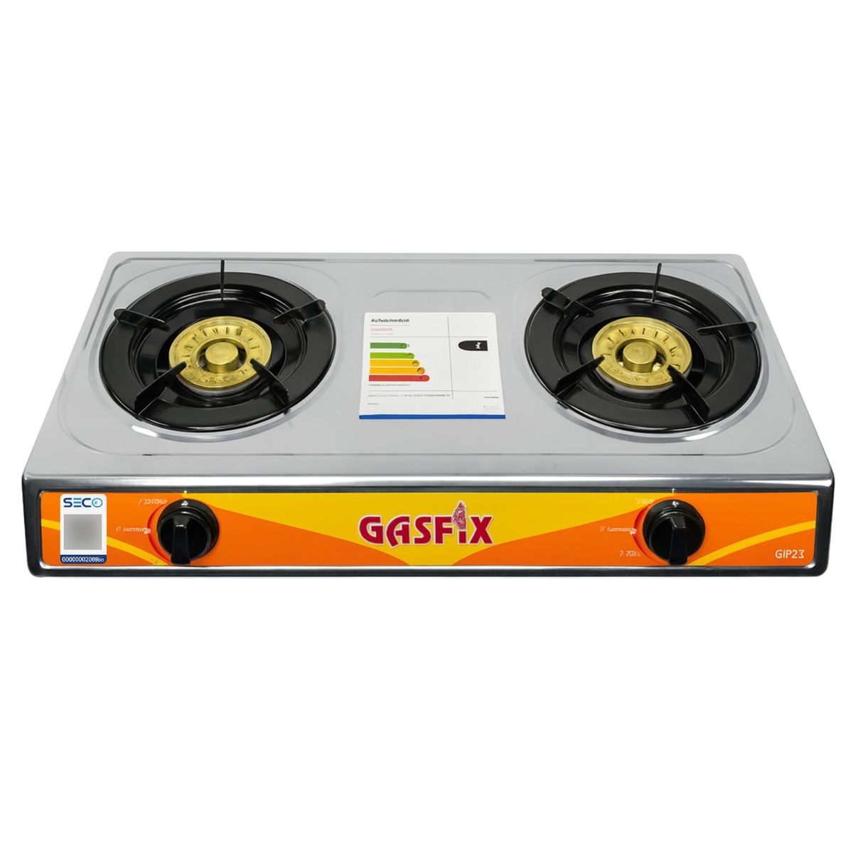 GENERICO - Cocinilla A Gas Para Camping 2 Platos Certificada Sercogas