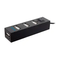 GENERICO - HUB USB 2.0 4 PUERTOS NEGRO