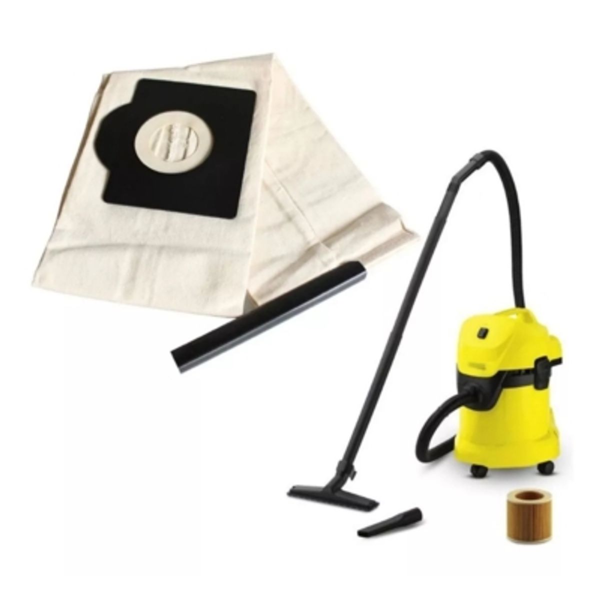 GENERICO - Bolsa Tela Aspiradora Lavable Karcher Rowenta