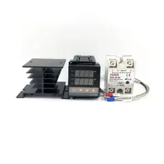 GENERICO - Termostato Control Temperatura Digital Lcd Pid Rex-c100 + K