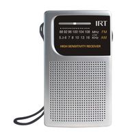 Radio A Pilas De Bolsillo AmFm Plateada