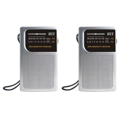 Imagen 2 del producto Radio A Pilas De Bolsillo AmFm Plateada