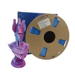 TODODESCUENTO - Filamento 3d Pla Seda Doble Color Tronxy De 1.75mm Y 1kg- ROSE RED/LIGHT BLUE