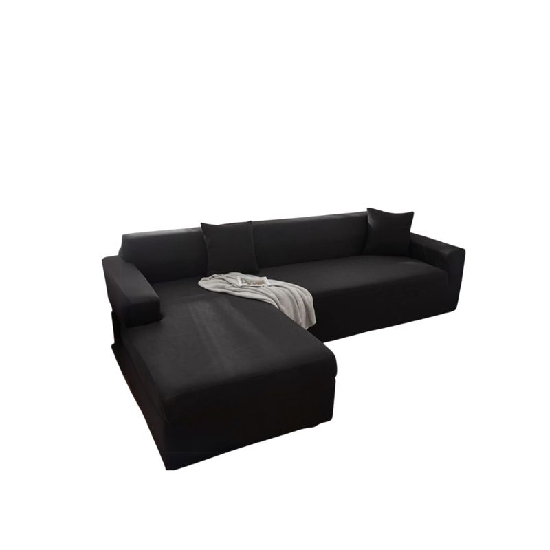 GENERICO - Fundas Cubre Sillon Tipo L 3 +3 Cuerpos Elasticadas Ajustables