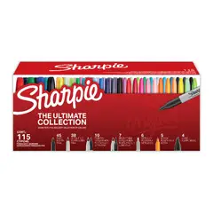 SHARPIE - Caja 115 Marcadores Punta Fina Y Ultra Fina