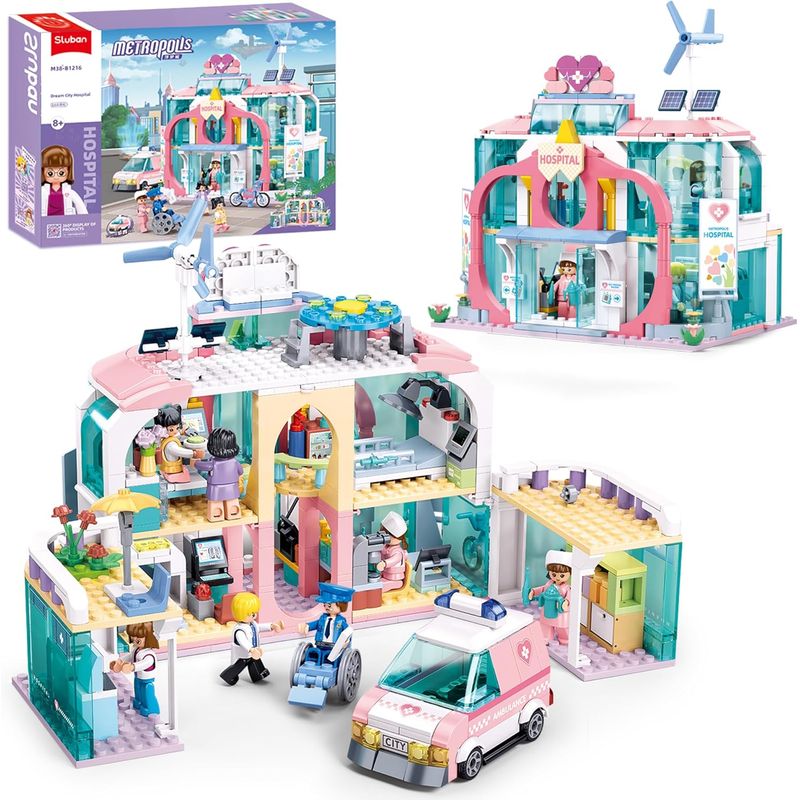 AZULAMAR - Juego De Doctor - Playing Hospital Bloques Regalo Chica