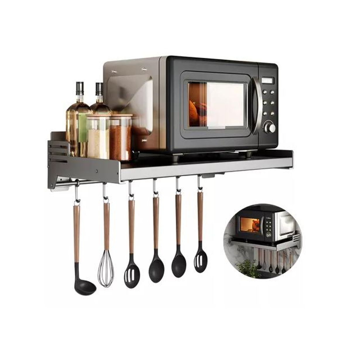 GENERICO - Estante Repisa Horno Microondas Rack Organizador Cocina