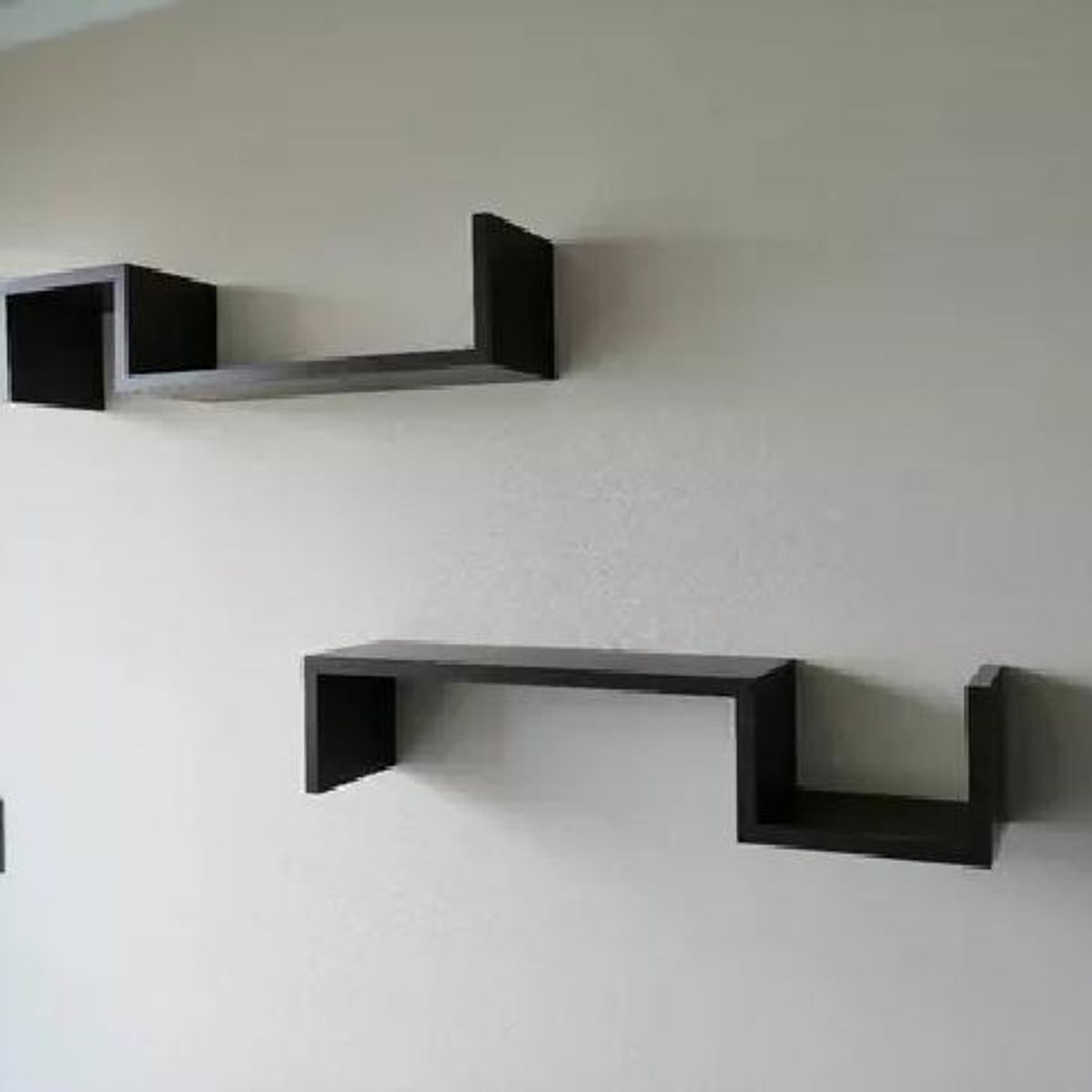 GENERICO - Repisas Flotantes Modernas Modelo 5 Set de 2 Repisas Negro