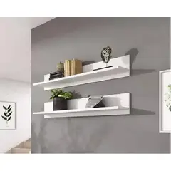 GENERICO - Set de Repisas Modelo T Blanco