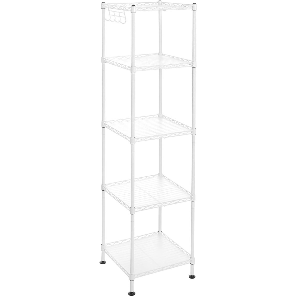 SPACEZAT - Estanteria Organizador Blanco Ajustable 5 Niveles Dunker