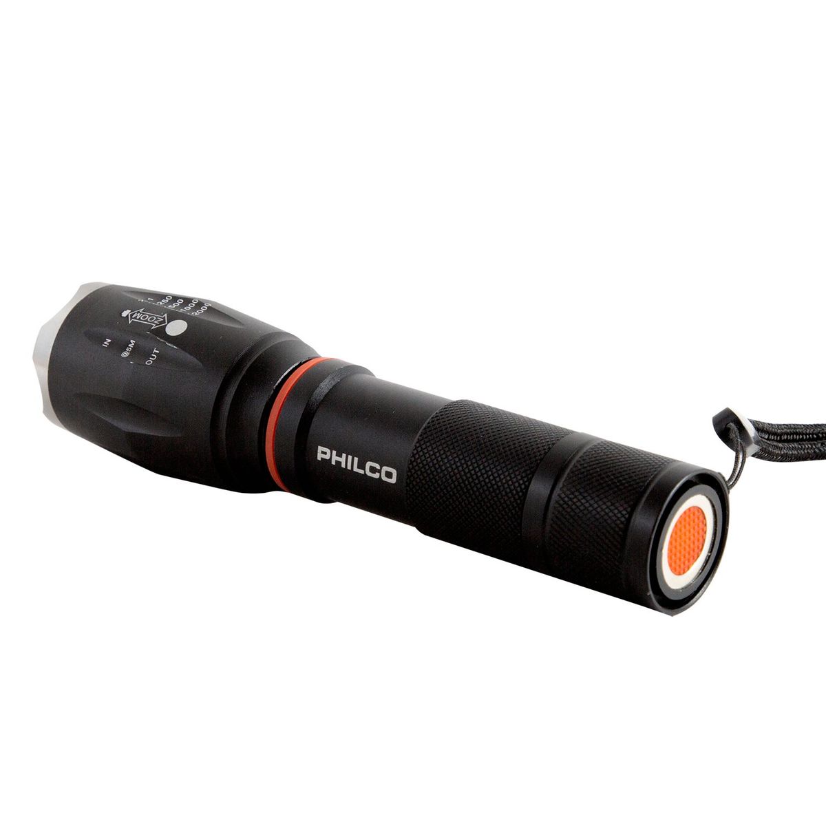 PHILCO - LINTERNA DUAL LED CREE 2 MODOS LUZ RECARGABLE PHILCO SW936 NEGRA