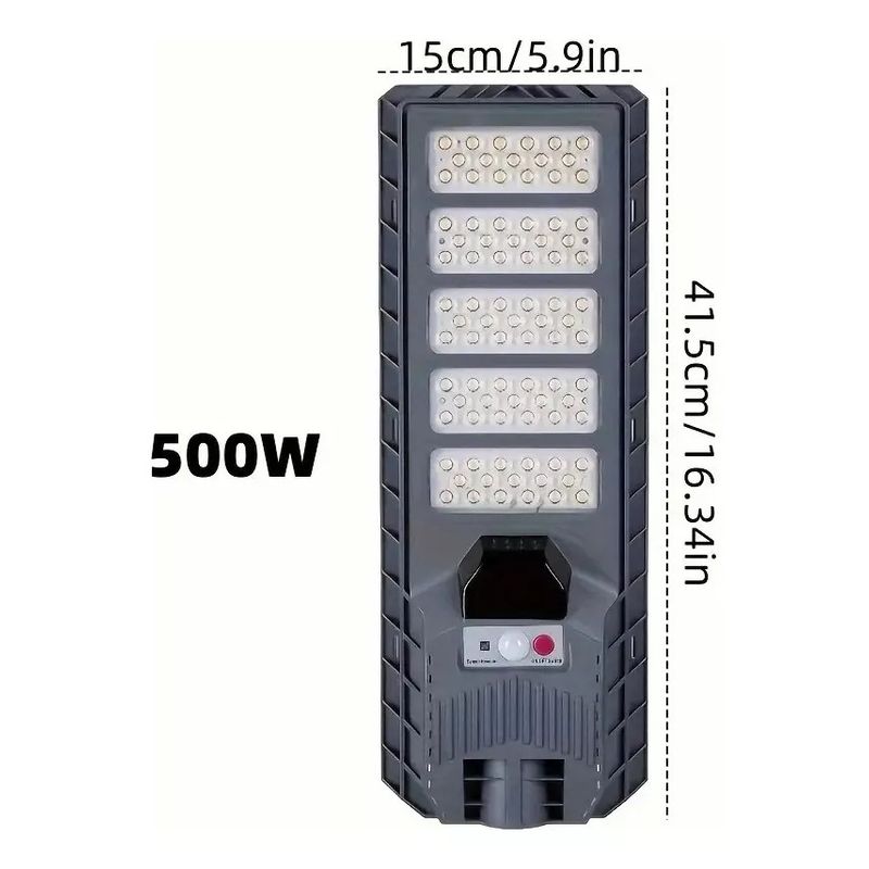 IRM - Foco Solar 500w Recargable Ip65 Sensor M Y Control Remoto