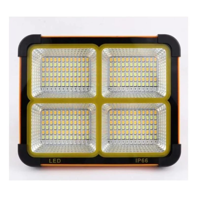 GENERICO - Foco Recargable 1000 Watts Solar Portátil 5 Modos De Luz Usb
