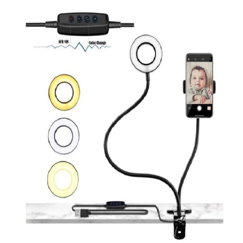 BAUL MAGICO - Anillo Led Usb Set Live Stream 2 En 1 B28