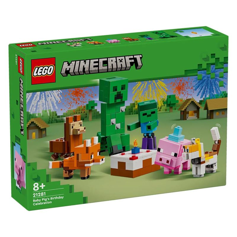 LEGO - Lego Minecraft Fiesta De Cumpleaños Del Cerdo Bebé 21281