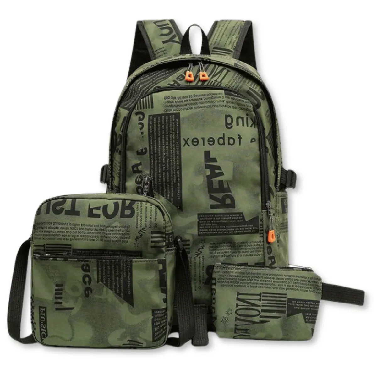 UTILISIMO - Pack Mochila Lonchera Estuche Grande 49cm Juvenil y Escolar