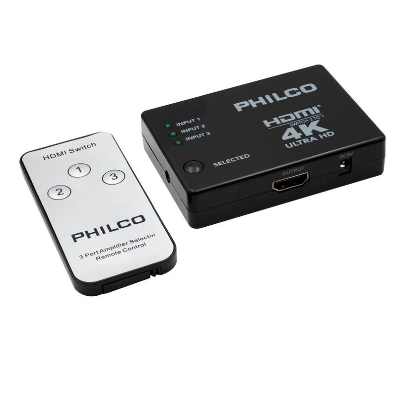 PHILCO - HDMI SWITCH 3X1 PHILCO - Negro