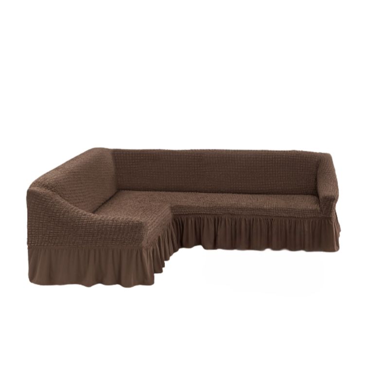 GENERICO - Funda Cubre Sillón Sofá Turco Tipo L Elastizada Cuadrille