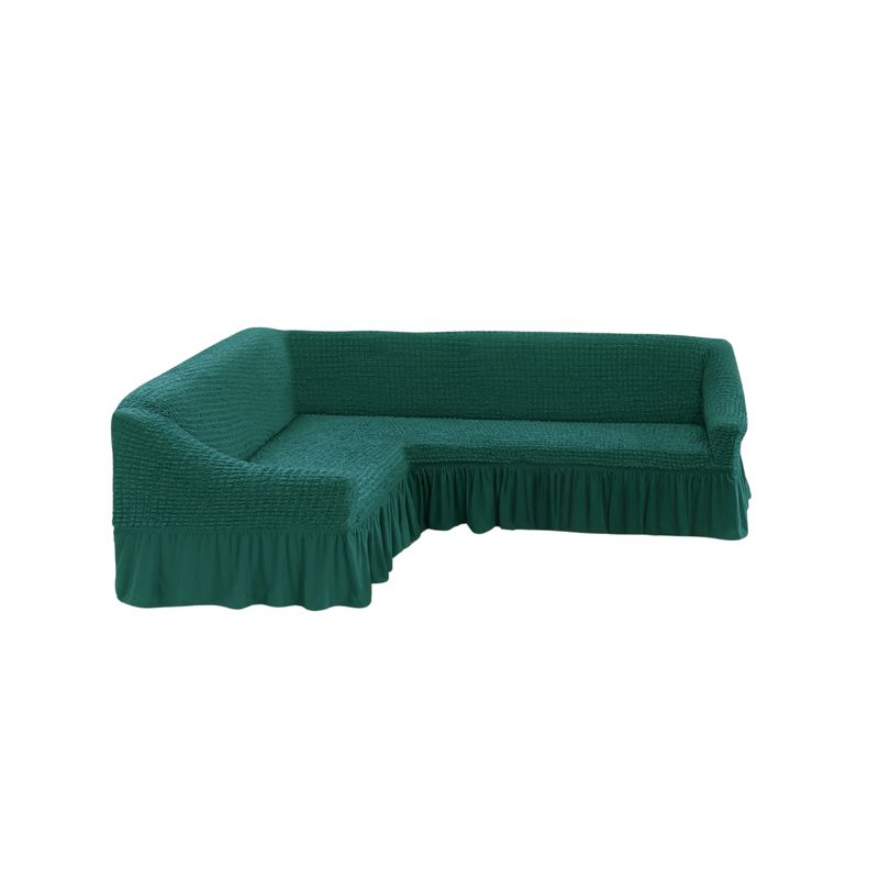 GENERICO - Funda Cubre Sillón Sofá Turco Tipo L Elastizada Cuadrille