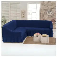 GENERICO - Funda Cubre Sillón Sofá Turco Tipo L Elastizada Cuadrille
