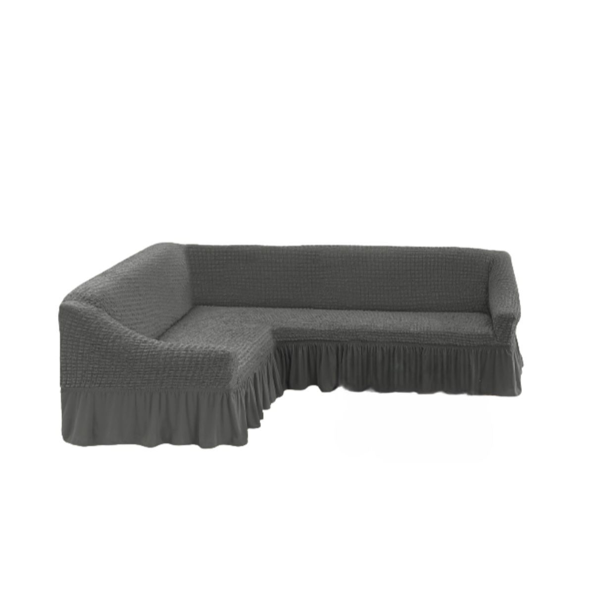GENERICO - Funda Cubre Sillón Sofá Turco Tipo L Elastizada Cuadrille
