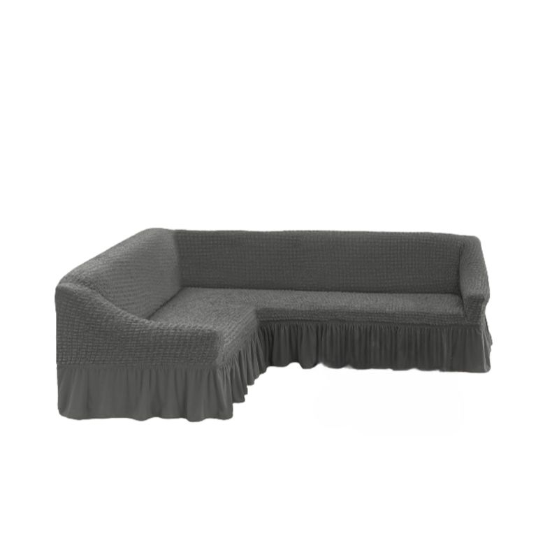 GENERICO - Funda Cubre Sillón Sofá Turco Tipo L Elastizada Cuadrille