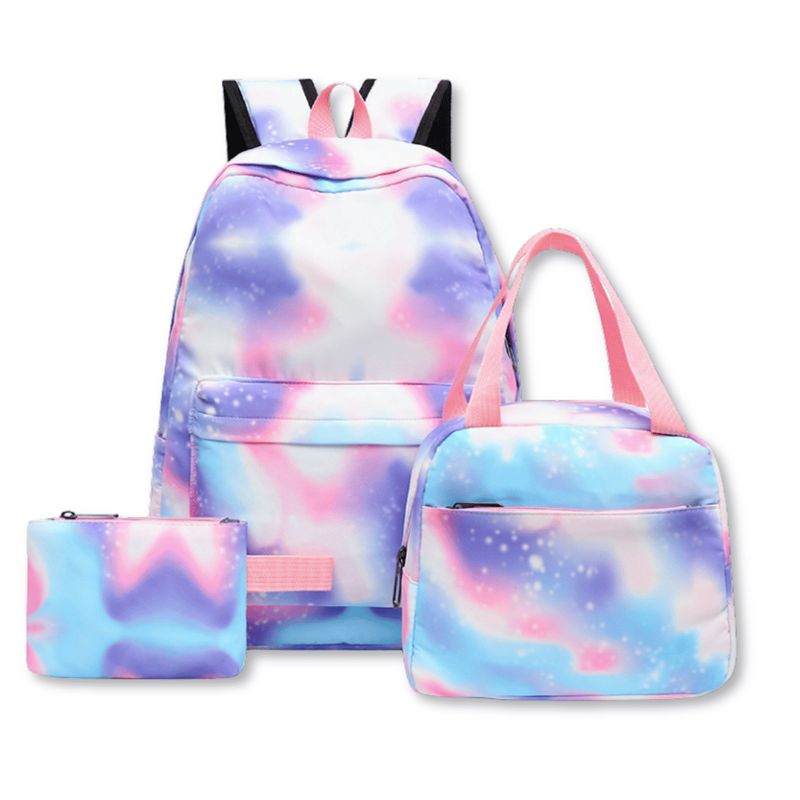 UTILISIMO - Pack Mochila Lonchera Estuche 43cm Juvenil y Escolar Gradient Print