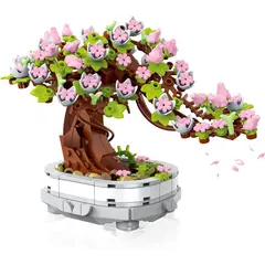 AZULAMAR - Bloques Flores De Cerezo Bonsai Suculentas Regalo Chica