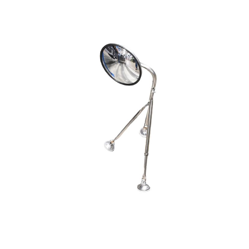 GOTEK - Conjunto Tripode Cromado Espejo Redondo 8.5 PuLG