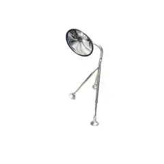 GOTEK - Conjunto Tripode Cromado Espejo Redondo 8.5 PuLG