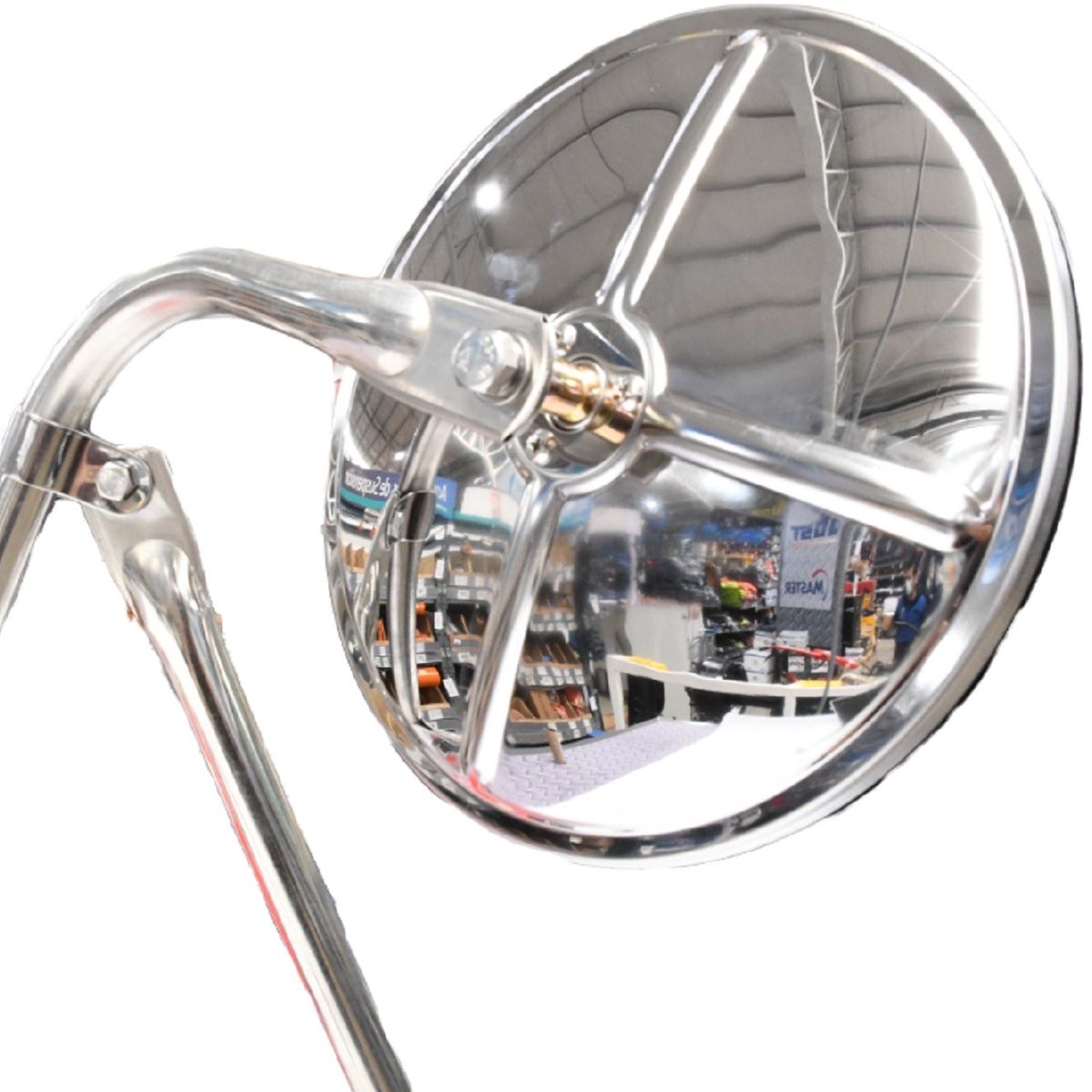 GOTEK - Conjunto Tripode Cromado Espejo Redondo 8.5 PuLG