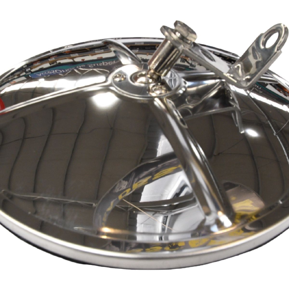 GOTEK - Espejo Cromado Redondo 8.5 PuLG Soporte Centrado