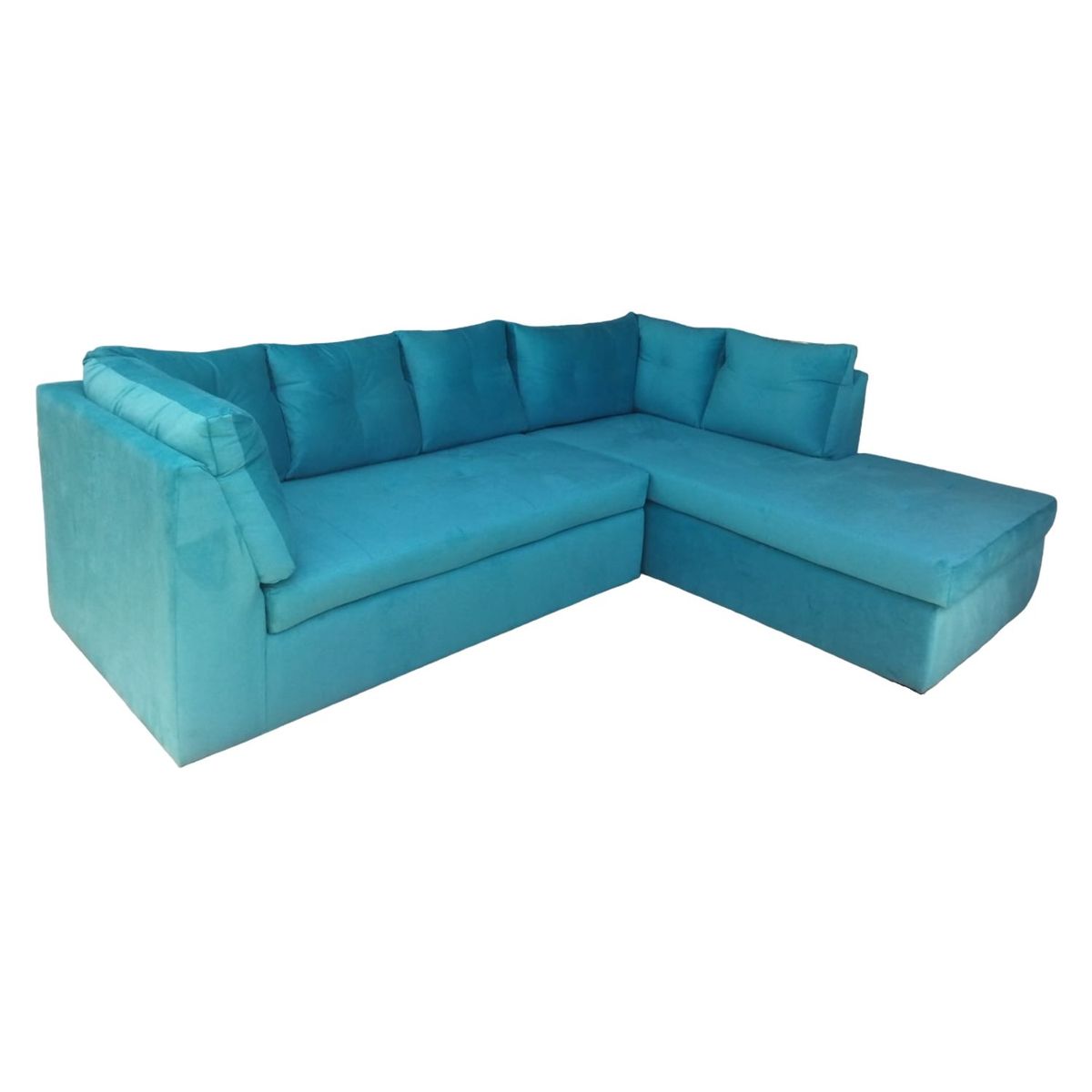 MUEBLERIA LATINA - ML SECCIONAL FELPA LEVANTINO DERECHO TURQUEZA