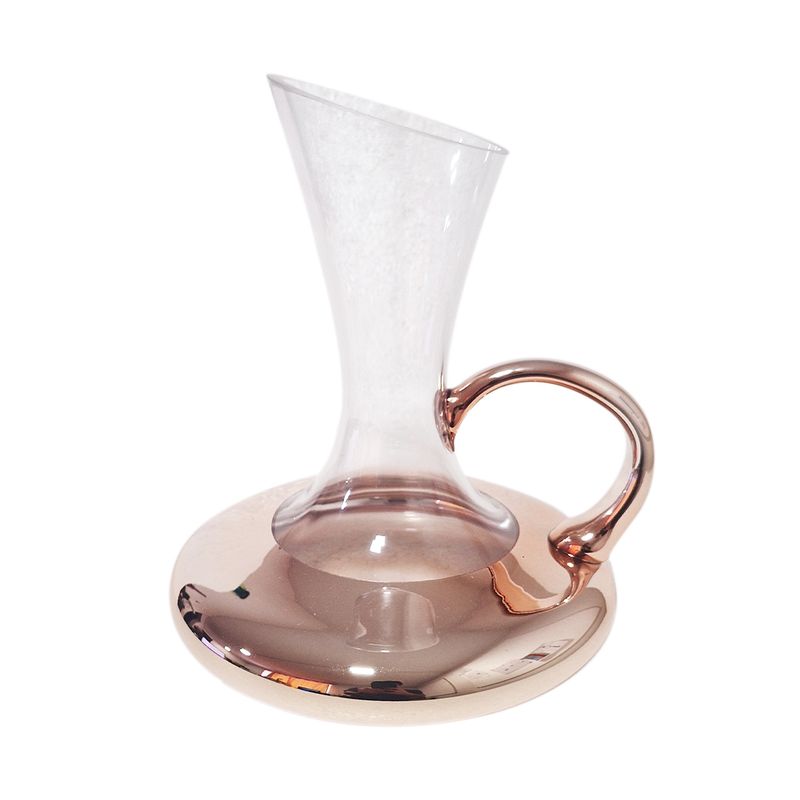 PERFECT CLASS - Decantador De Vidrio Para Vinos Cobrizado 1,2 Lts.