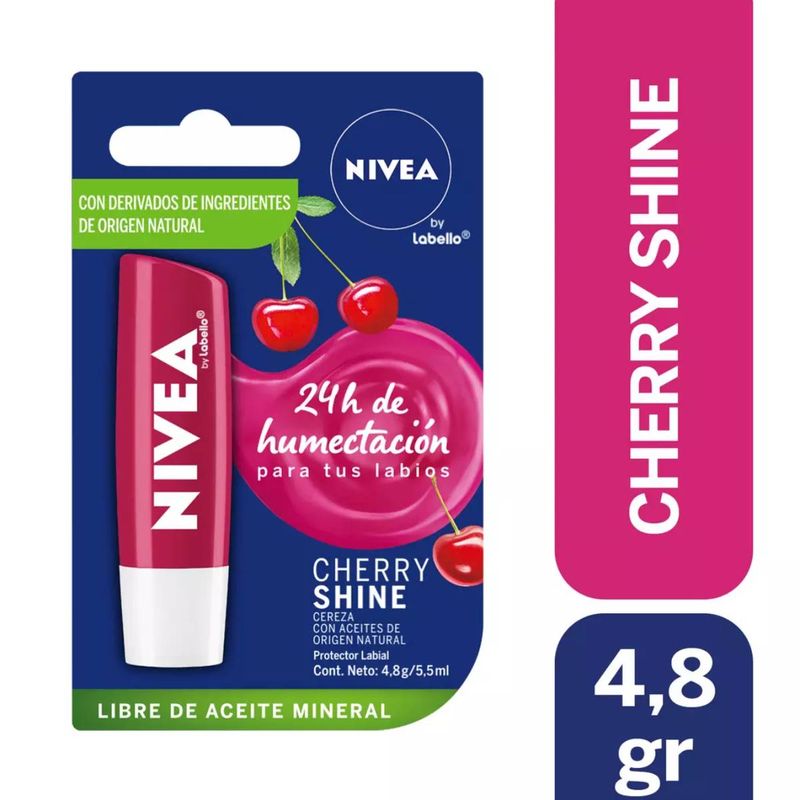 NIVEA - NIVEA Bálsamo Labial  Cherry Shine Nivea 4,8g