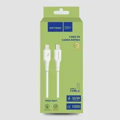 MOTOMO - Cable Mo-Max Tipo C a Tipo C 30W