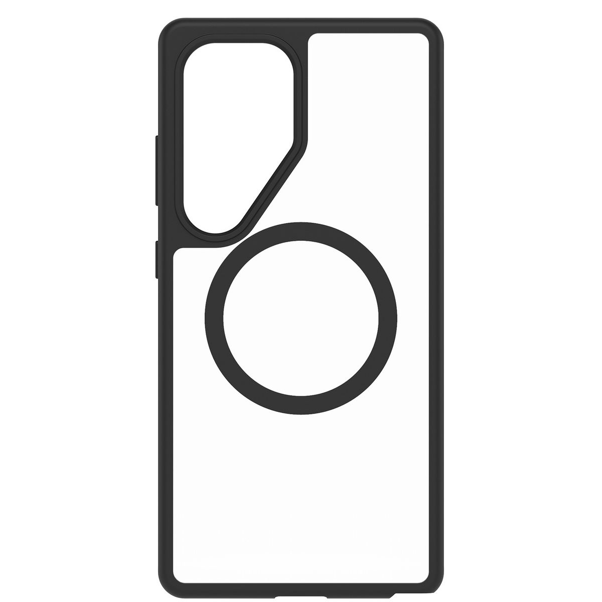 SAMSUNG - Carcasa Magnética React Color Negro Transparente Galaxy S25 Ultra