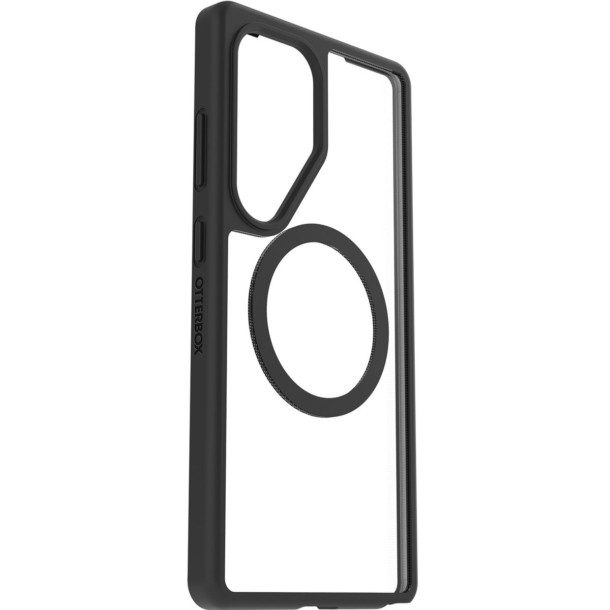 SAMSUNG - Carcasa Magnética React Color Negro Transparente Galaxy S25 Ultra